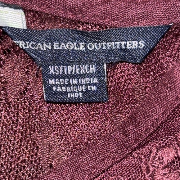 American Eagle Boho Lace Top SZ XS - Picture 10 of 11